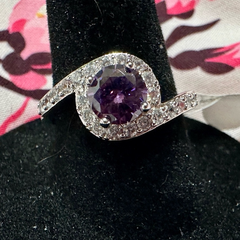 Fragrant Jewels Purple and Silver Ring